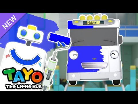 I Lost My Color! | Colorful Rainbow Paint | Colors Play for Kids | Tayo the Little Bus