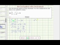 Determinants and Quadratic Equations