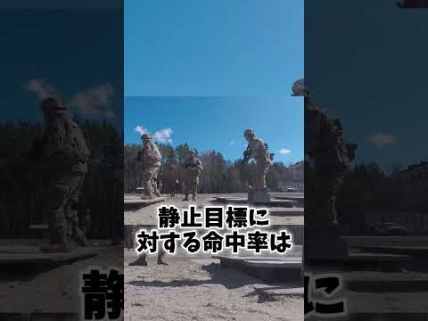 素人と軍人の射撃命中率の差