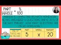 Solving Percent Word Problems with Equivalent Ratios