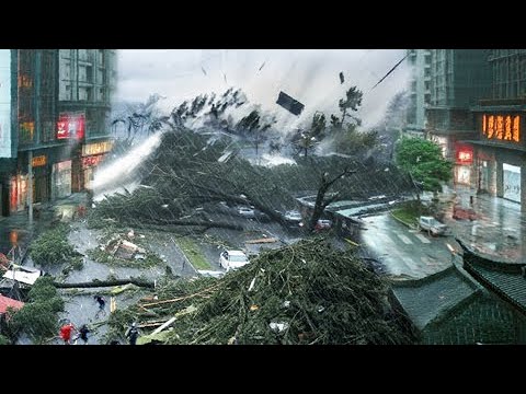 China is in chaos! Typhoon Trami hits Hainan: shocking footage of the storm!