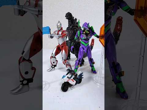 シンゴジラ・シンウルトラマン・シンエヴァンゲリオン・シン仮面ライダーが合体するシンユニバースロボの見た目がやばいw #シンユニバースロボ #庵野秀明