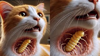 Gigantic Cuterebra Removed From Poor Kitten's Neck (Part 165)