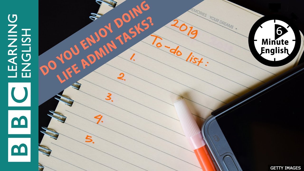 What's on your 'to-do' list? Add listening to 6 Minute English to it