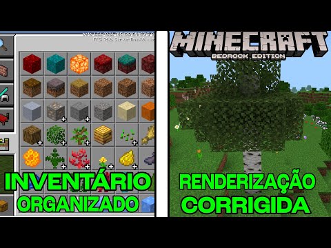 MINECRAFT PE 1.21.40.21 - MELHOR ORGANIZAÇÃO DO INVENTÁRIO E CORREÇÕES !! (Bedrock)