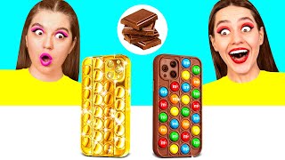 الغذاء الحقيقي مقابل الغذاء الشوكولاته التحدي | المأجورون المطبخ رهيبة DaRaDa Challenge