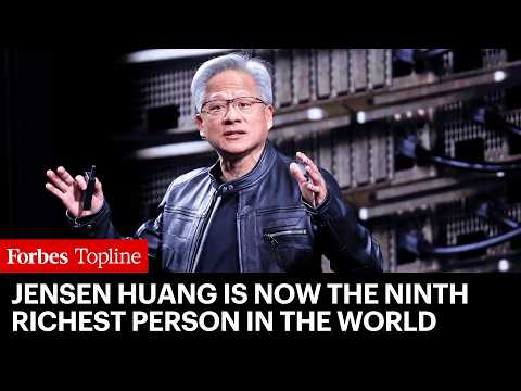 YouTube video thumbnail: Jensen Huang's Net Worth Tops $137 Billion As Nvidia's Stock Soars