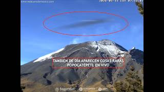 🌋 #POPOCATÉPETL | También de día aparecen cosas raras 🛸  El #volcán #EnVivo