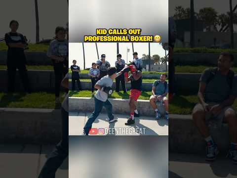 Kid CALLS OUT Professional Boxer! 😬