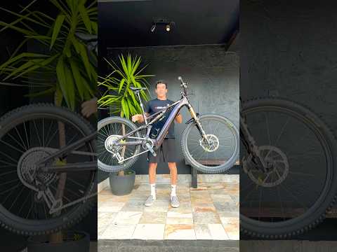 Testando as suspensões da minha bicicleta. #bike #mtb #levo4