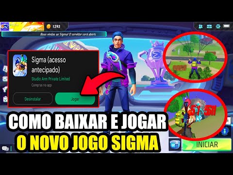 COMO BAIXAR E JOGAR O NOVO JOGO SIGMA BATTLE ROYALE ! O NOVO FREE FIRE