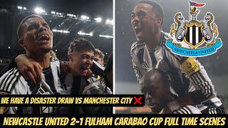 NEWCASTLE UNITED WON IN THE FINAL MINUTE - WE ARE BACK INTO THE CARABAO CUP SEMI FINAL !!!!!