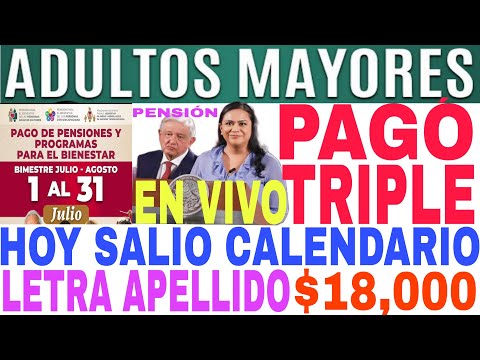☝️DIME TU LETRA, TU SI COBRAS $18,000📅 CALENDARIO 🎉PAGO ADULTOS MAYORES 65 EN VIVO 🌟 ARIADNA AMLO