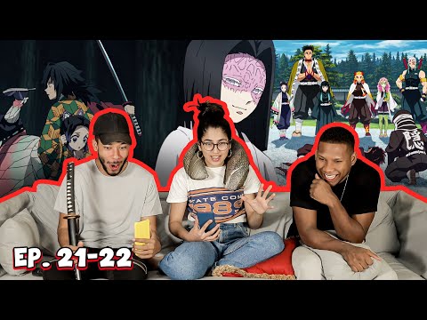 DEMON SLAYER 21-22 (Reacción) | EL PATRÓN Y LOS PILARES!