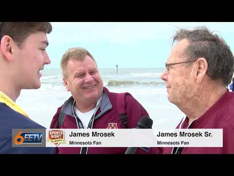 Interviewing Fans at Clearwater Beach