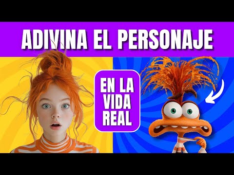 ¿Podrás lograrlo? 😱🍿 Adivina 55 PERSONAJES en la VIDA REAL | Personajes animados