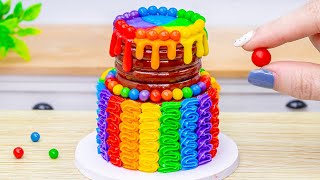 How To Make Mini Cake | Best Amazing Miniature Rainbow Surprise Cake by Lotus Cakes