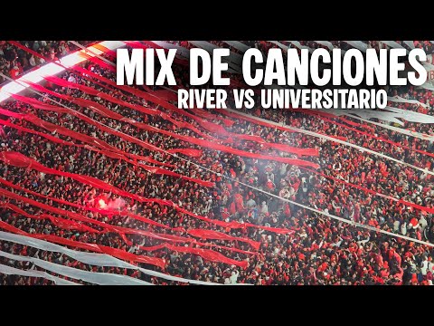 🔥 MIX de CANCIONES de RIVER vs Universitario | Monumental 2025