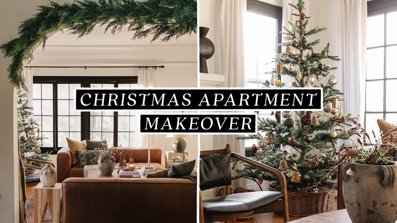 Christmas apartment makeover decorate with me + diy holiday decor ideas! Lone Fox