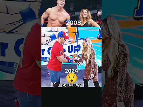 JOHN CENA & TRISH STRATUS 😯THEN NOW EDIT