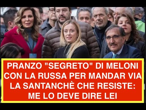 PRANZO "SEGRETO" DI MELONI CON LA RUSSA PER MANDAR VIA LA SANTANCHÈ CHE RESISTE: ME LO DEVE DIRE LEI