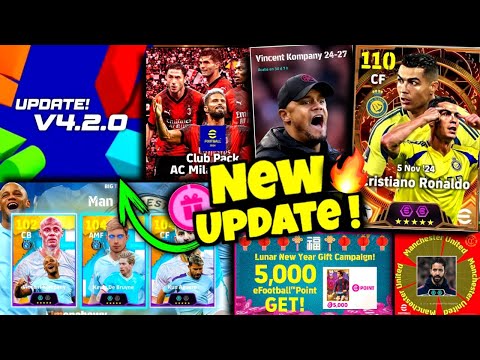 eFootball™ 2025 v4.2.0 Release Date New Premium Club Packs, New Stadium, Official Updates