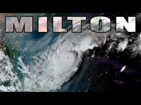 Hurricane Milton time lapse 🌀 full life cycle [4K]