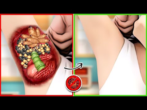 ASMR Remove Dog Ticks & Maggots From Armpit | Severely Injured Treatment Animation