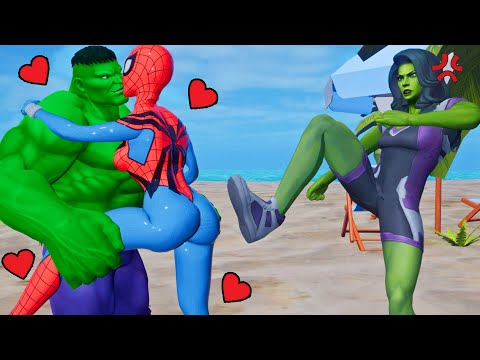 Hulk x Spider Man Who Is Bad? in Granny House | Funny Horror Animation
