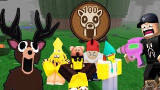 ¡Sobreviví +100 DÍAS en el BOSQUE y RESCATÉ a los 4 NIÑOS! Roblox 99 Nights in the Forest