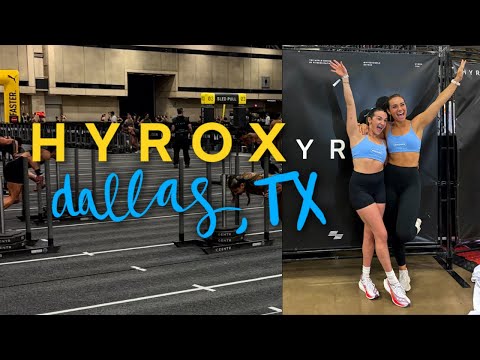 COME WITH ME TO HYROX DALLAS (this was the hardest thing I've ever done LOL)