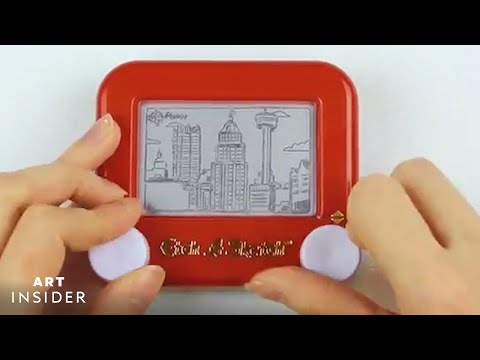 Artist Creates Intricate Etch A Sketch Drawings That Never Erase