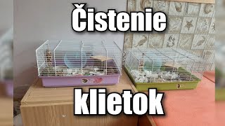 Čistenie klietok škrečkom | Škrečík Tv