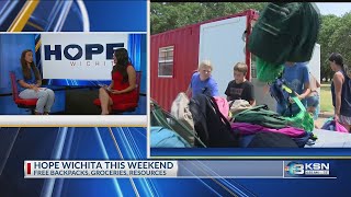 YouTube video thumbnail: Hope Wichita’s Giveaway Offers Families a Hand Before School Starts