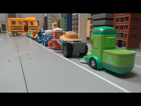 로보카폴리 10대 자동차 스쿨버스 타기 장난감 Robocar Poli 10 Cars ride School Bus Toys