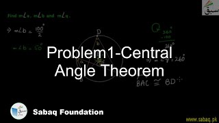 Problem1-Central Angle Theorem