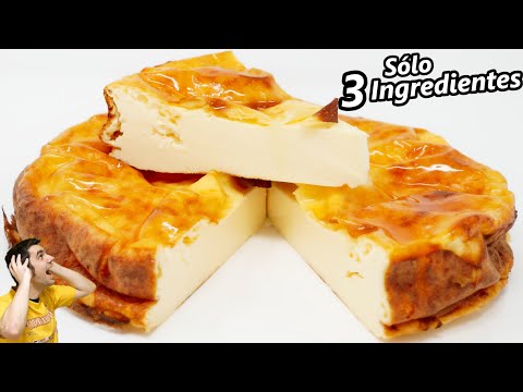 PASTEL FÁCIL de YOGUR con solo 3 INGREDIENTES 😍🥛😋 (Receta económica y CREMOSA) Receta # 698