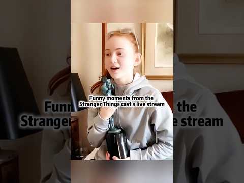 Funny moments from the Stranger Things cast's live stream#funny#NoahSchnapp#MillieBobbyBrown#celebri