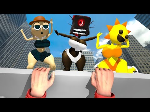 BIG INCREDIBOX SPRUNKI FAMILY, FROM FULL HOTEL OF ANGRY MUNCI AND MORE NEXTBOTS, OBUNGA in Gmod Pr10