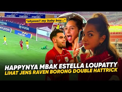 Estella PACAR Jens Raven, Borong 6 Gol Lgsg !! Reaksi Estella Loupatty Lihat Raven Bantai Brunei 