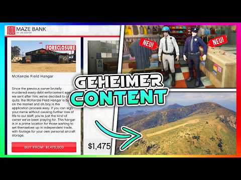 Alle GEHEIMEN Dinge aus dem neuen GTA Online DLC! 12 Polizei Outfits, Neuer Hangar & mehr! GTA News