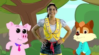 🐺 JUGUEMOS EN EL BOSQUE - Canciones Infantiles - Los Tres Cerditos y el Lobo Feroz - Jugar Cantando