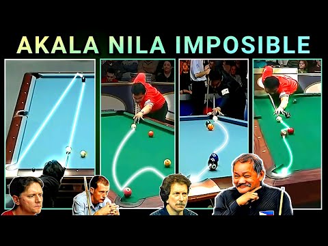 IMPOSIBLENG TIRA, GINAWANG POSIBLE NI EFREN | Tatlong Champion, Tulala sa mga tira ni Efren Reyes