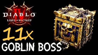 How to Loot the Goblin Boss 11 Times in One Dungeon - Crazy Mythic & Corrupted Roots Farm - DIablo 4
