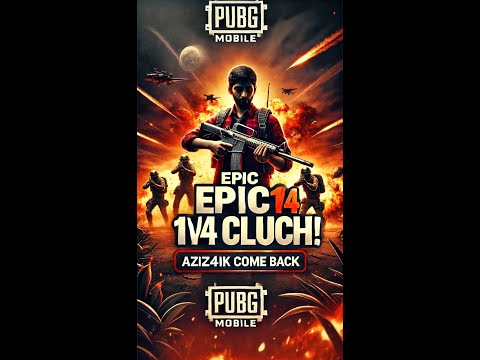 PUBG Mobile 🔥 1v4 clutch! Epik kill-lar va shiddatli janglar!😱☠️ #shorts