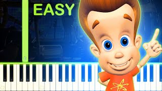 JIMMY NEUTRON THEME - EASY Piano Tutorial