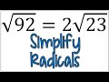 Simplifying Radicals with Prime Factorization