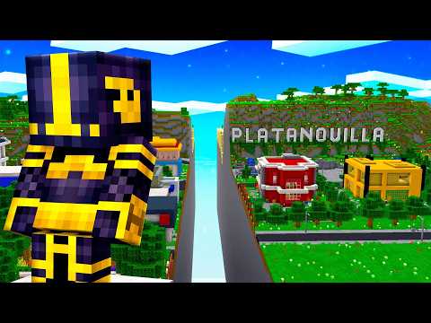 LA CIUDAD DE PLATANOVILLA ES CORTADA POR LA MITAD EN MINECRAFT 😱