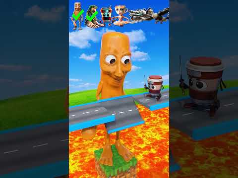 Weird Italian Characters vs Lava Challenge – BeamNG Drive