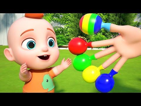La Canción de la Familia Dedo Feliz 8 Minutos Canciones Para Ninõs| GoBooBoo Canciones Infantiles